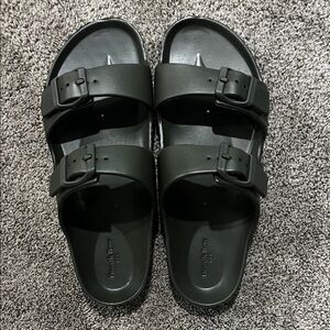 Goodfellow & Co Dark Green Slide Sandals